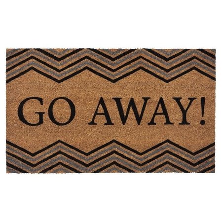 ACHIM IMPORTING Achim PCM1830GA6 18 x 30 in. Printed Coir Door Mat; Go Away PCM1830GA6